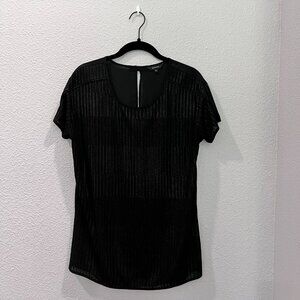RW&Co Black Fancy Blouse
